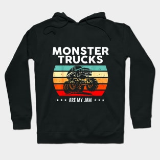 Vintage Monster Truck Are My Jam RetroT-Shirt Hoodie